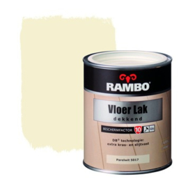 Rambo Vloer Lak Dekkend Zijdeglans 5017 Parelwit 750 ml