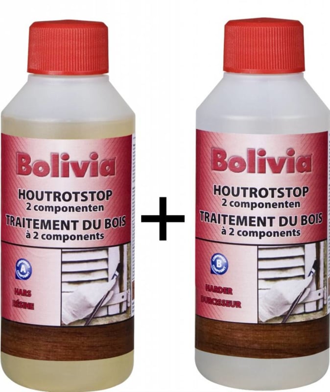 Bolivia Houtrotstop 2 componenten 500 ml Plamuur en Vulmiddelen