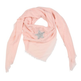 Sjaal glamour star roze
