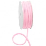 stitched elastisch lint  Ibiza light rose  per 25 cm