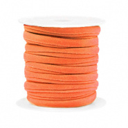 stitched elastisch lint orange per 25 cm