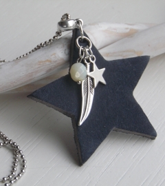 Ketting ster navy/blue