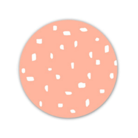 Sticker - Confetti - Neonroze - Wit