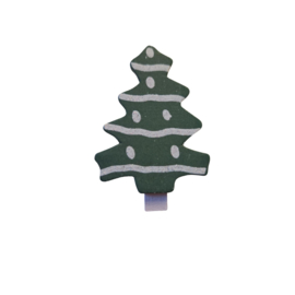 Houten knijpertje - Wit - Kerstboom - Kerst
