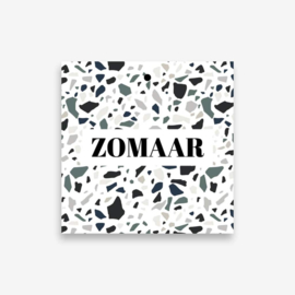 Zomaar  - Cadeaulabel - Minikaart - Bloemen