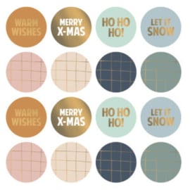 Sticker | KERST | KERSTWENSEN | GRID | GOUD-ASSORTI