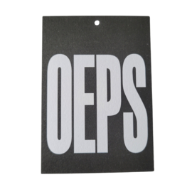 OEPS - Zwart - Wit