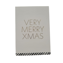 Label - Minikaart - Very merry Xmas