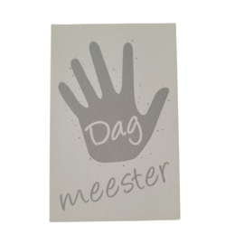 Dag meester - Grijs - Wit
