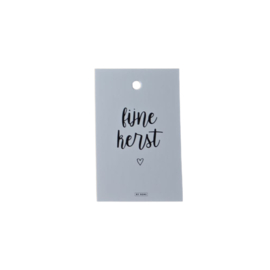 Minikaart - Kerst - fijne kerst - Zwart - Wit