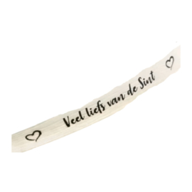 Veel liefs van de Sint - Wit - Zwarte tekst - Sint - 5 meter