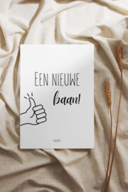 EEN NIEUWE BAAN 