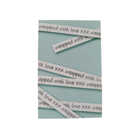 wrapped with love xxx - mintgroen - wit
