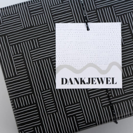 Dankjewel  - Cadeaulabel - Minikaart - Bloemen