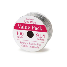 Bowdabra draad zilver 91,2 meter
