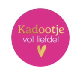 Sticker - Kadootje vol liefde! - Roze