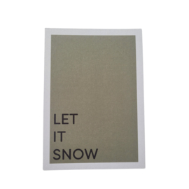 Label - Minikaart - Let it snow
