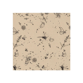 Craft - Zwart - Bloemen - Insecten - 50 cm