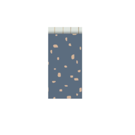 Stippen - Blauw - Goud - Grijs - Klein
