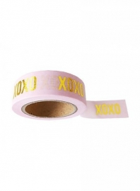 Masking tape roze XOXO