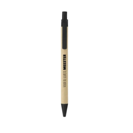 Pen - zwart / craft - voor de leukste meester - blauw schrijvend