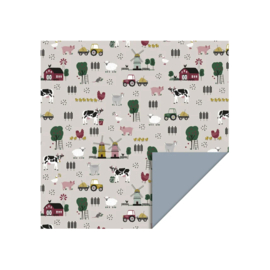 Boerderij - Dieren - Gekleurd - Grijs - Kinderen - 30 cm