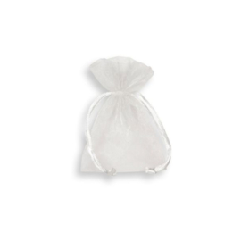 Organza zakje - Wit - Middel