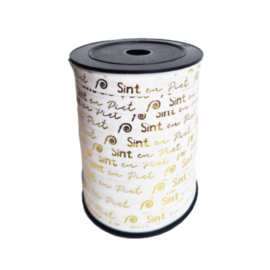 Sint en Piet - Wit - Goud - 5 meter