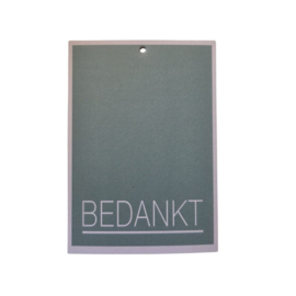 Bedankt! - Groen - Wit