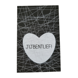 Jij bent lief! - zwart - wit