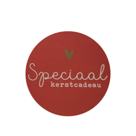 Sticker - Speciaal Kerstcadeau - Rood