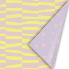 Cadeaupapier | BOLD LINES| ROZE-GEEL