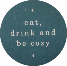 Stickers | Eat drink & be cozy DARK PETROL