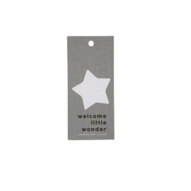 Label - Welcome little wonder - you are so loved little one