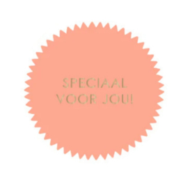 Sticker - Speciaal voor jou! - Zalm - Zon