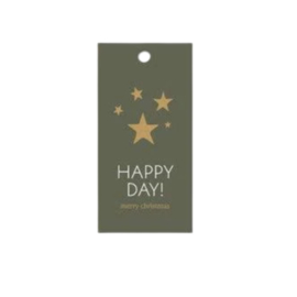 Label - HAPPY DAY! merry christmas - Kerst