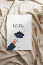 GESLAAGD!