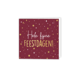 Kerstkaart - Hele Fijne Feestdagen!