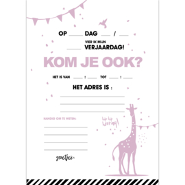 Uitnodiging | TROPICAL PARTY | ROZE
