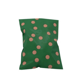 Verzendzak | S | POLKA DOTS | INDIAN GREEN + TERRA