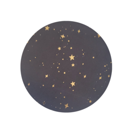 Sticker - Sterren - Donkerblauw - Goud - Kerst