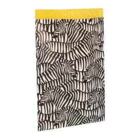 Zebra - Zwart - Wit - Geel - Groot