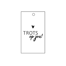 Label - zwart/wit - Trots op jou!