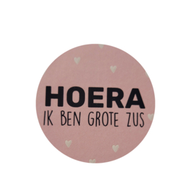 Baby - HOERA ik ben grote zus - Roze