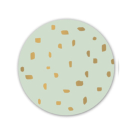 Sticker - Confetti - Groen - Goud