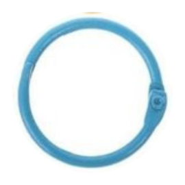 Clickring - Sleutelring - Sluitring - Ring - Groenblauw