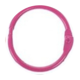 Clickring - Sleutelring - Sluitring - Ring - Donkerroze