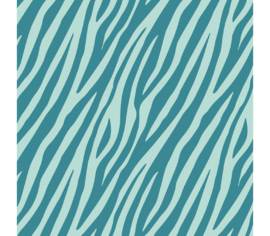 Cadeaupapier | kaftpapier| ZEBRA | PETROL-MINT