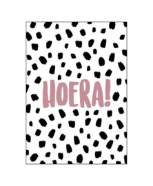 Wenskaart | HOERA | DOTS