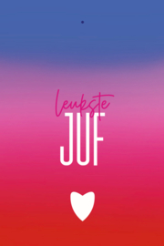 MINIKAART COLORFUL | LEUKSTE JUF